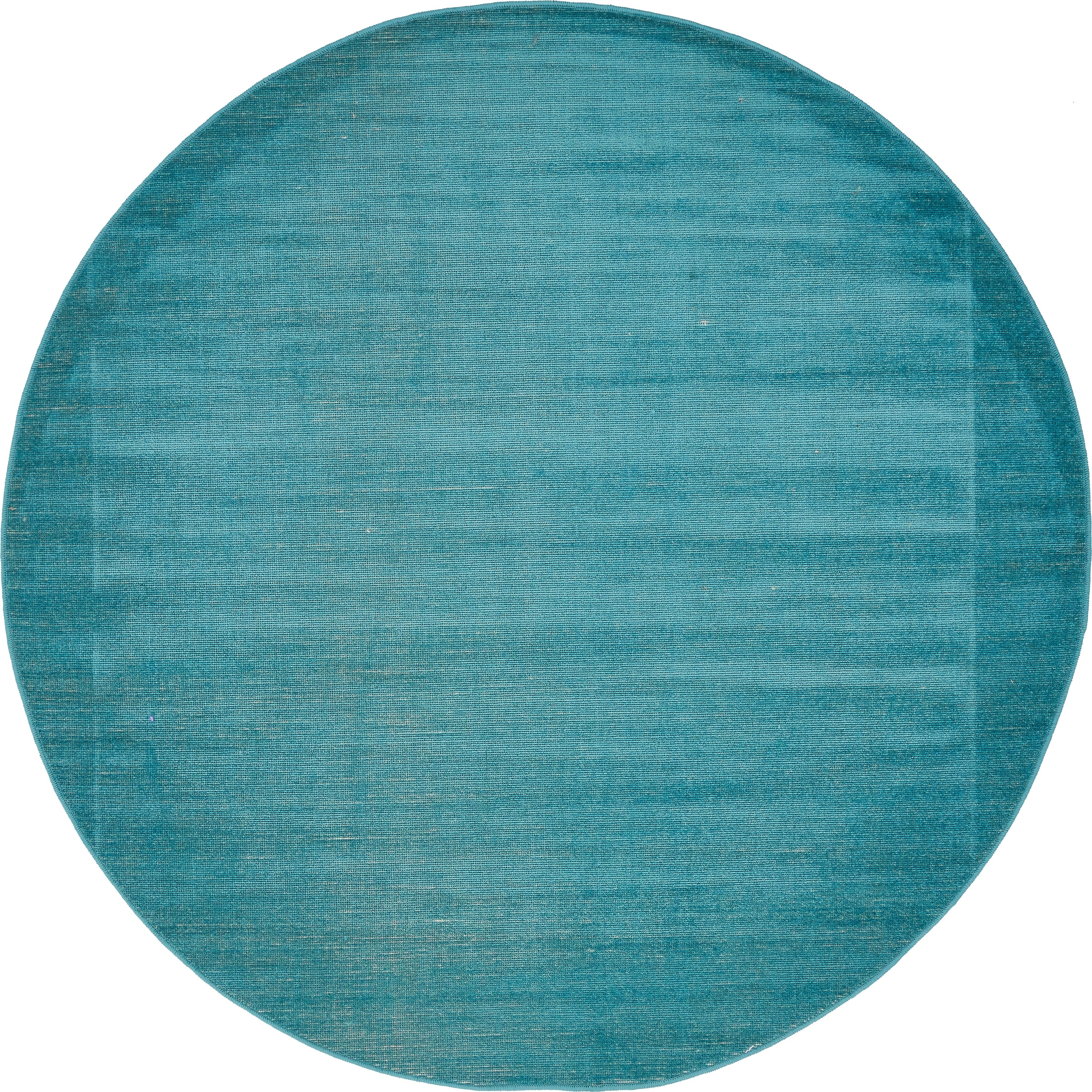teal round rug